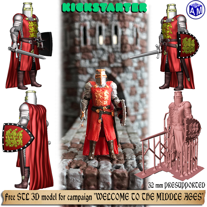 Free 3D models for KICKSTARTER campaign "WELCOME TO THE MIDDLE AGES"